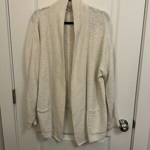 Madewell Knit Cardigan Sweater (Size: M; Color: Cream)